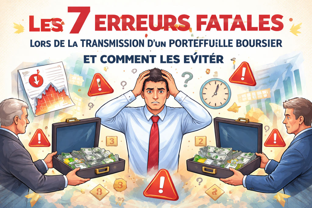 Les 7 erreurs fatales lors de la transmission d&rsquo;un portefeuille boursier et comment les éviter