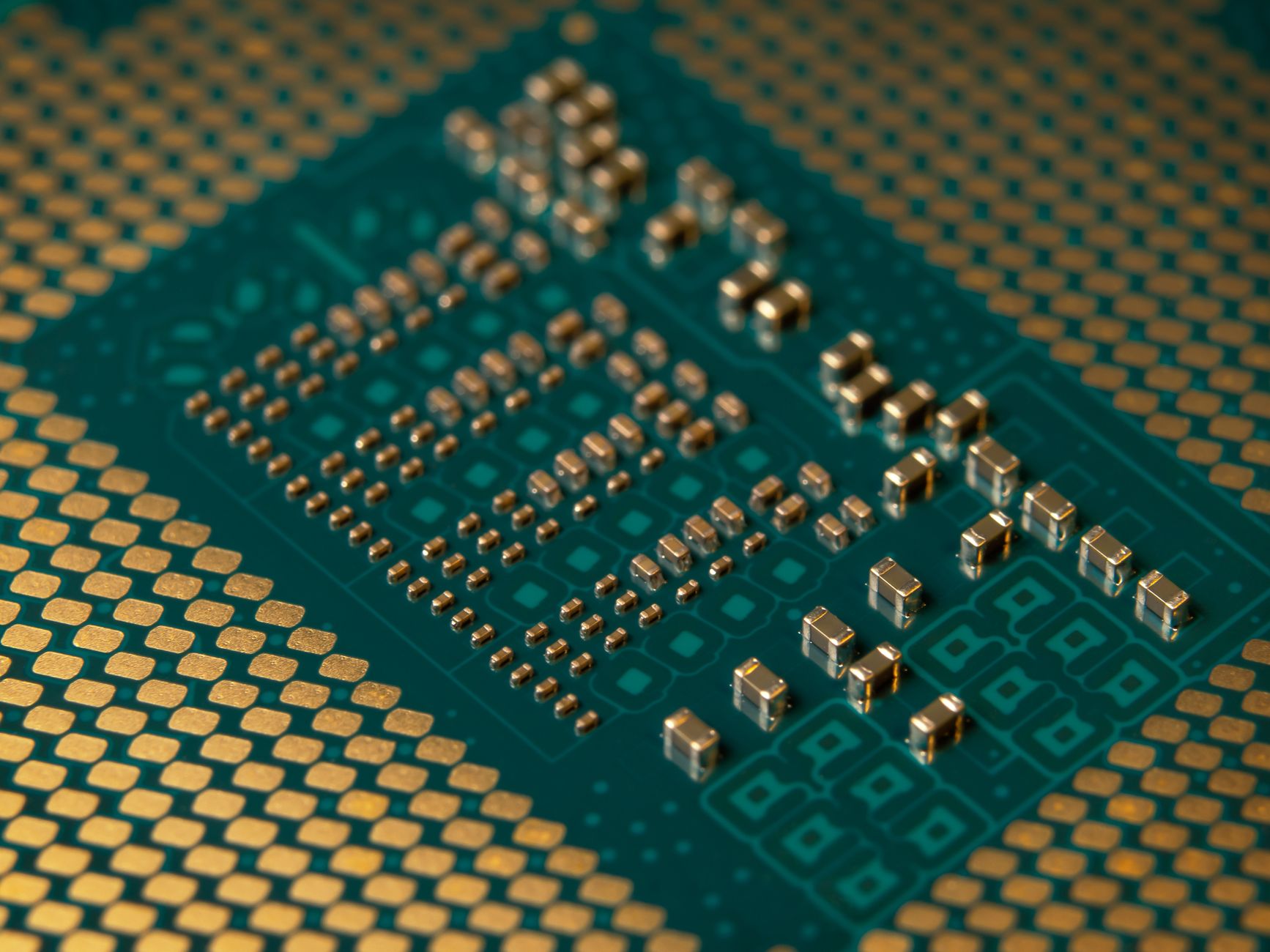 Microprocesseur circuit imprime gros plan electronique